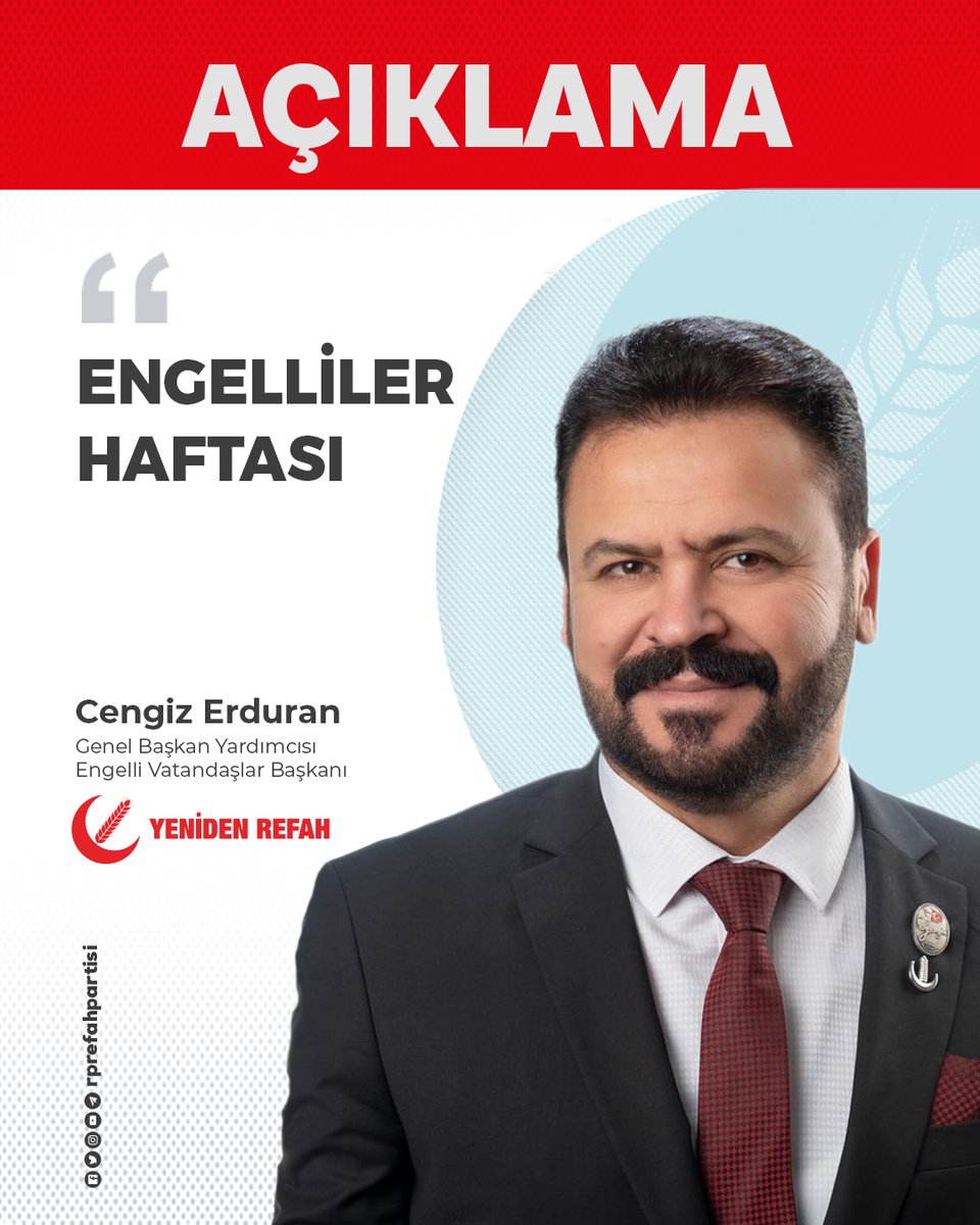 Yeniden Refah Partisi tweet media