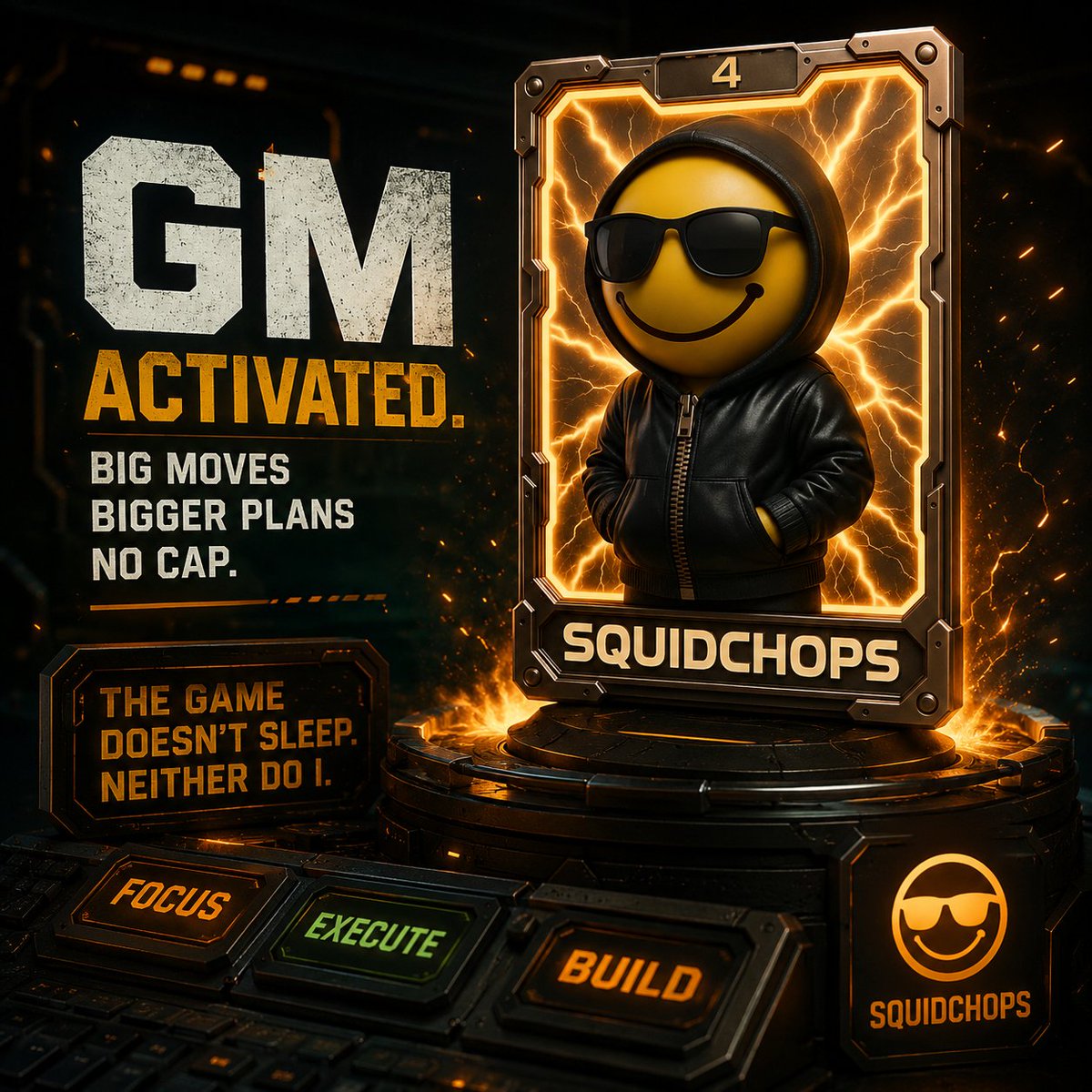abviokbest's tweet photo. GM legends ☀️🔥

Today marks the official kickoff of @Squid_Chops Season 27 🚀

The weak folded, the clowns made clown moves 🤡
But the real ones?
We rebuilt from scratch, stayed locked in, and kept pushing forward.

Now, the movement is stronger, louder, and more dangerous than ever⚡

Who’s ready to build, grind, and run it up with the @ChadOpsCoinKek legends? 👀🔥