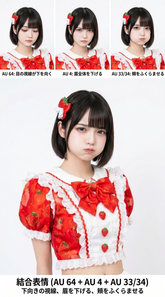 FACSお遊び用(顔ガチャ)プロンプトを置いておきマス 使ったら引用や