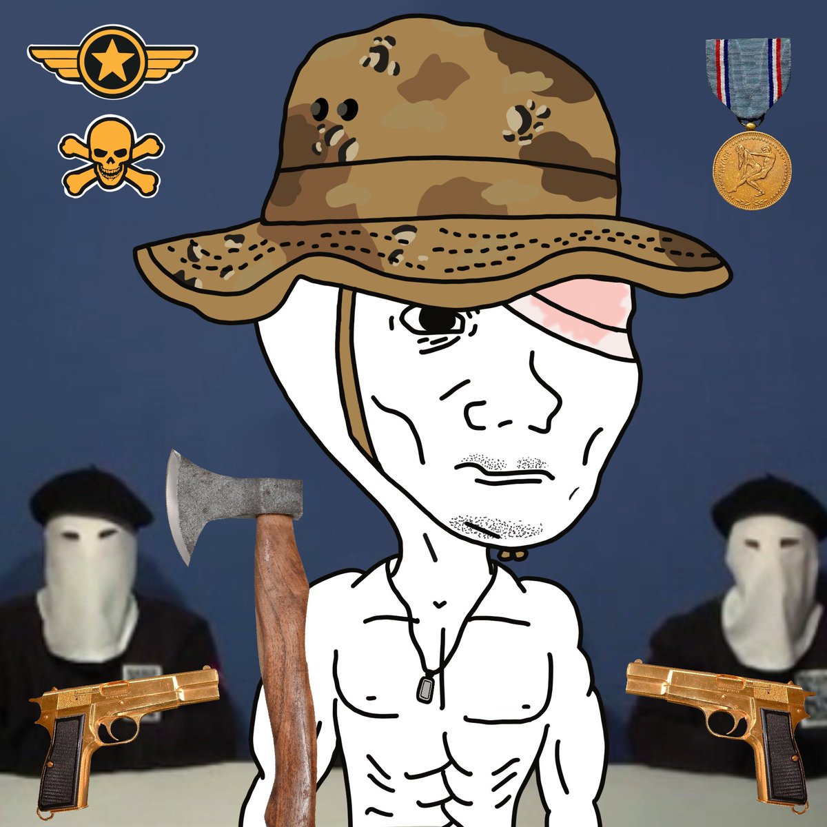 warwojak's tweet photo. GM SOULJAKS 

🫡🪖 https://t.co/RNdWvo1pR0