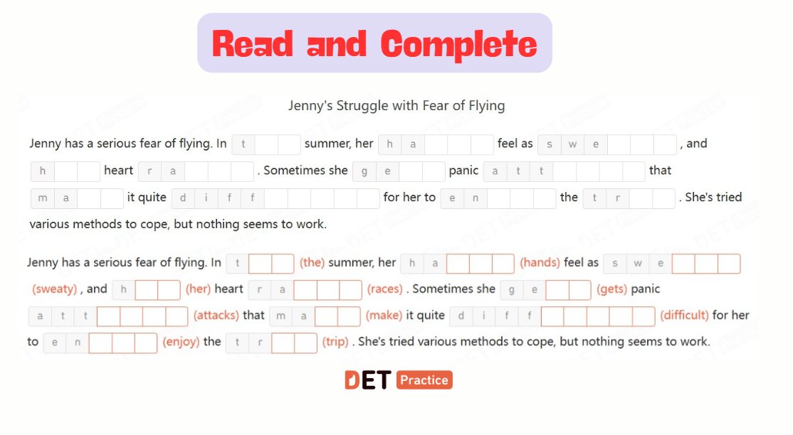 PracticeDET's tweet photo. Duolingo English Test Practice 🌱➡️📈
A step beyond basic.
Complete the paragraph and drop your answers 👇

👉 3-day free unlimited practice: https://t.co/pOV9CKz3DV

#DET #ReadAndComplete #DETPractice #EnglishPractice https://t.co/SoGqLfaKYy