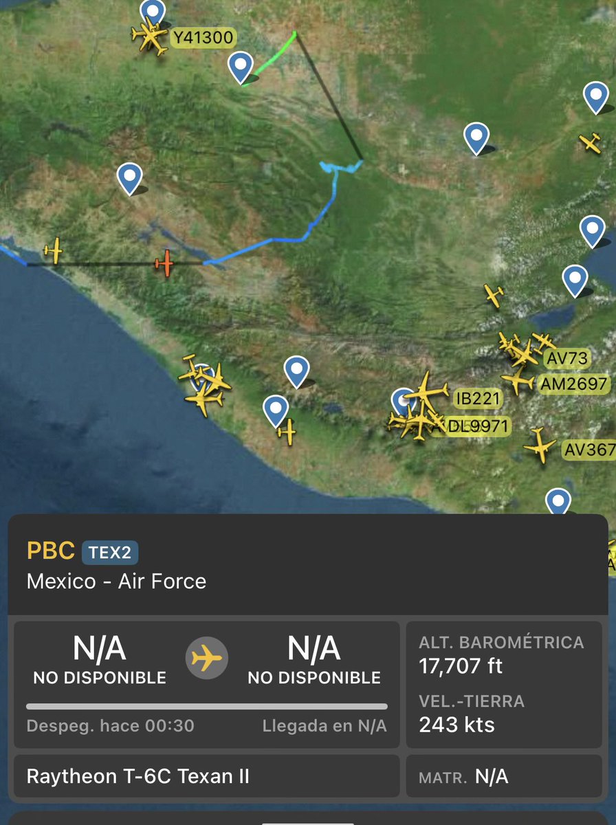 RosendoChV's tweet photo. También hubo movimiento en la zona de al menos un Texan #T6C de la #FAM. El de Mérida bien pudo ser activación del SIVA (el Embraer) 👀 https://t.co/j1npRqzXHm