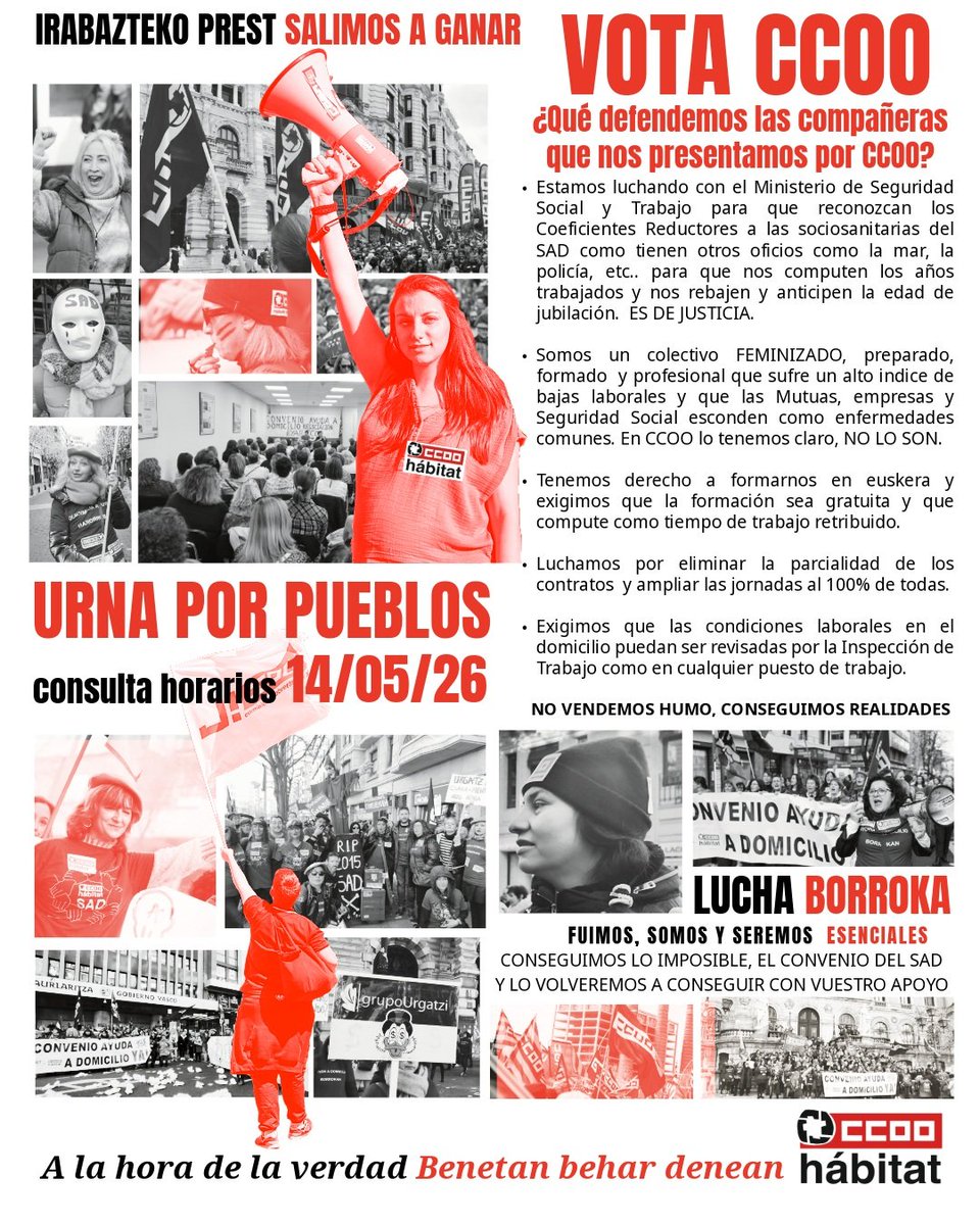 CCOO del Hábitat de Euskadi tweet media