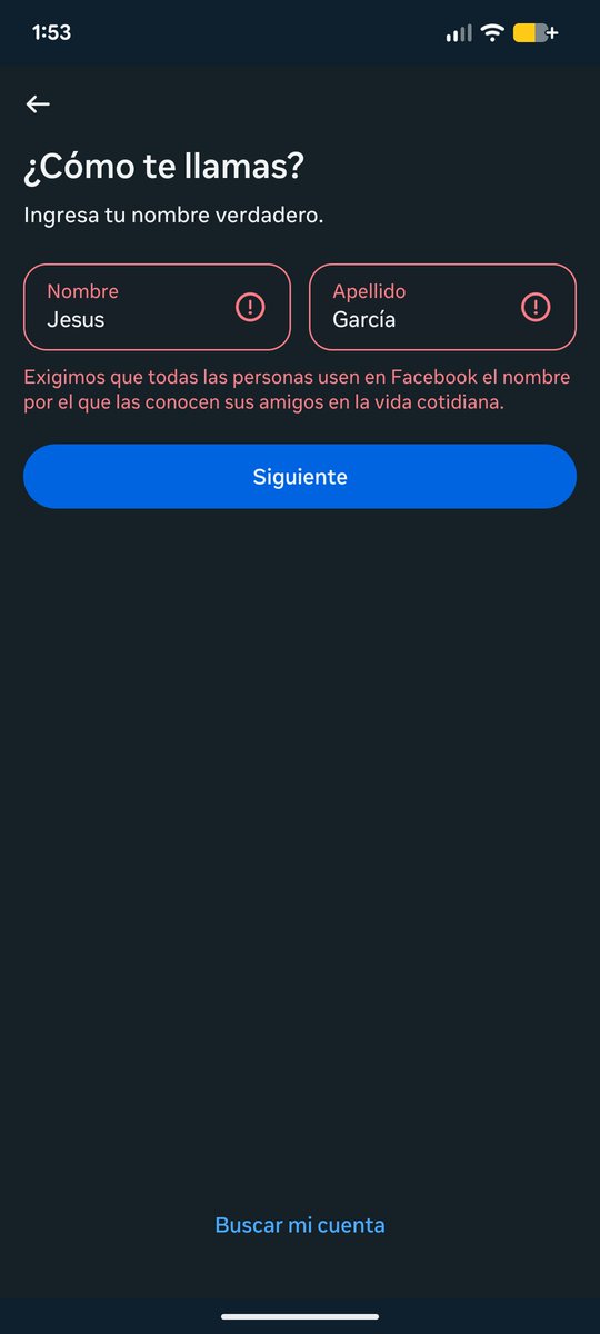 AnX775's tweet photo. Wey nmms @facebook @Meta
Es neta que no puedo poner mi nombre??? https://t.co/0Q92gn76xi