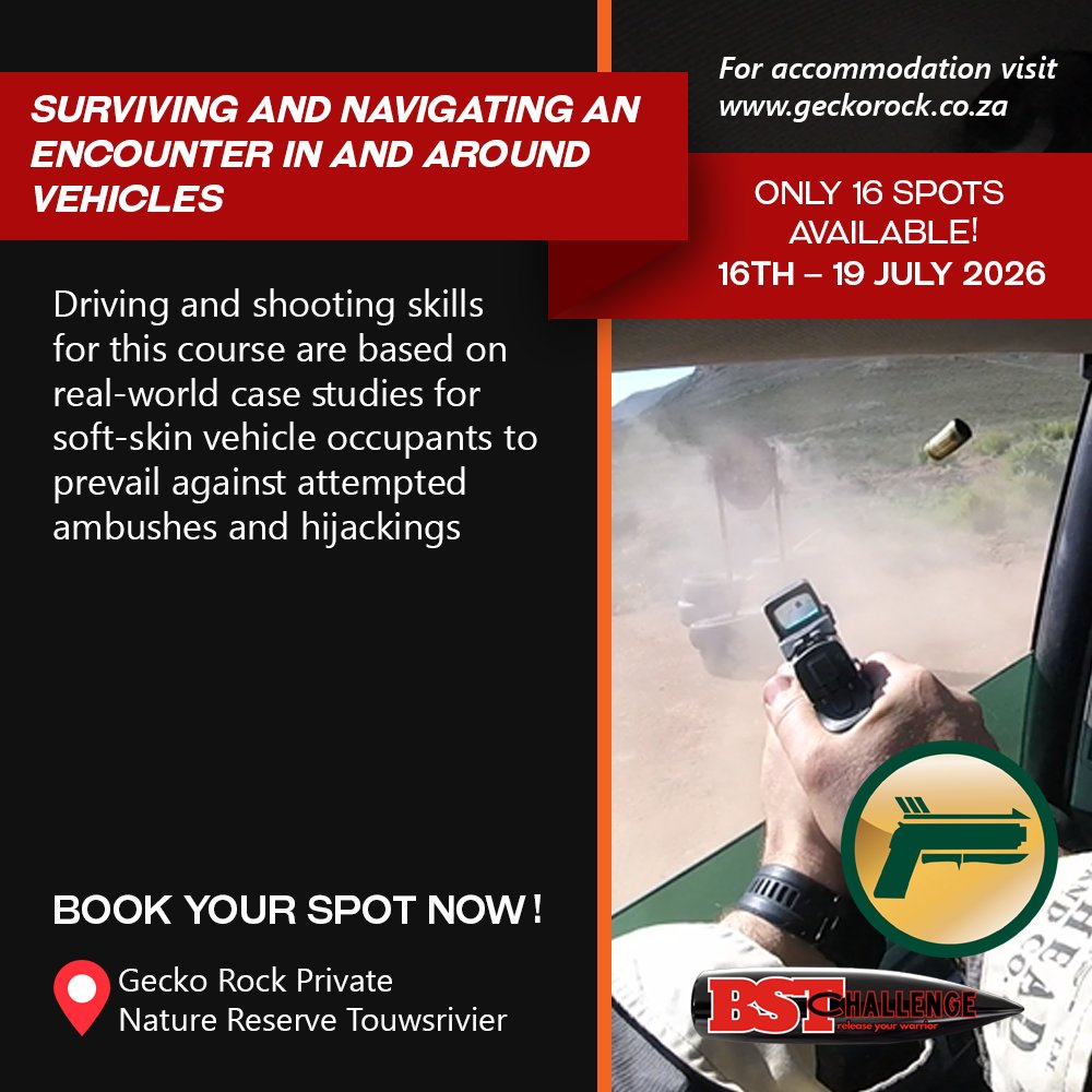 TacticalBalance's tweet photo. Surviving and Navigating an Encounter In and Around Vehicles Touwsrivier 16th – 19 July 2026
https://t.co/HnpWc6CKx1

#tactical_balance
#multidimensionalwarriors
#bstchallenge https://t.co/a64zjDfl78