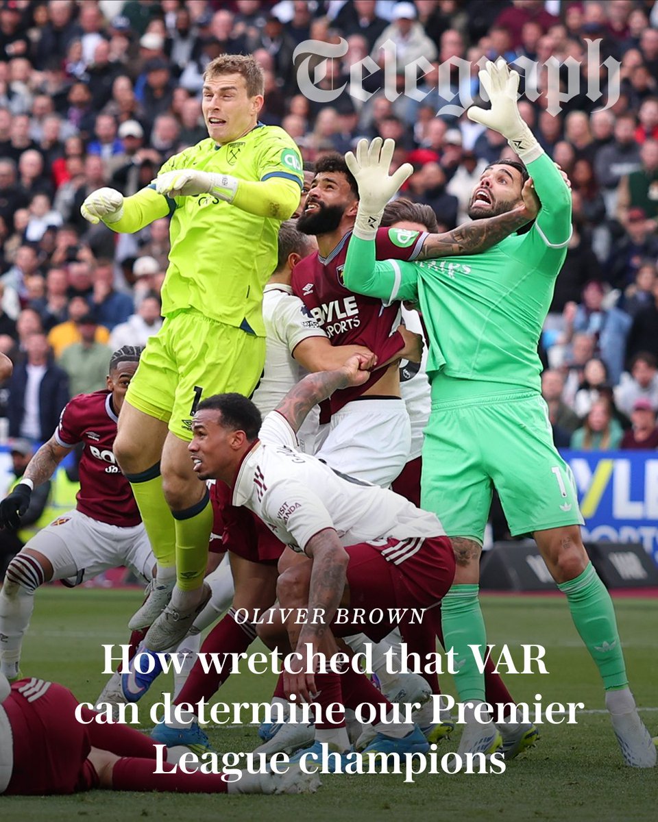 ✍️ 'Study the first league goal that Arsenal scored last August, at Old Trafford. William Saliba was elbowing and obstructing Altay Bayindir, but still Riccardo Calafiori’s goal was allowed to stand, without any VAR review,' writes <a href="/oliverbrown_tel/">Oliver Brown</a>. 

'The inconsistent