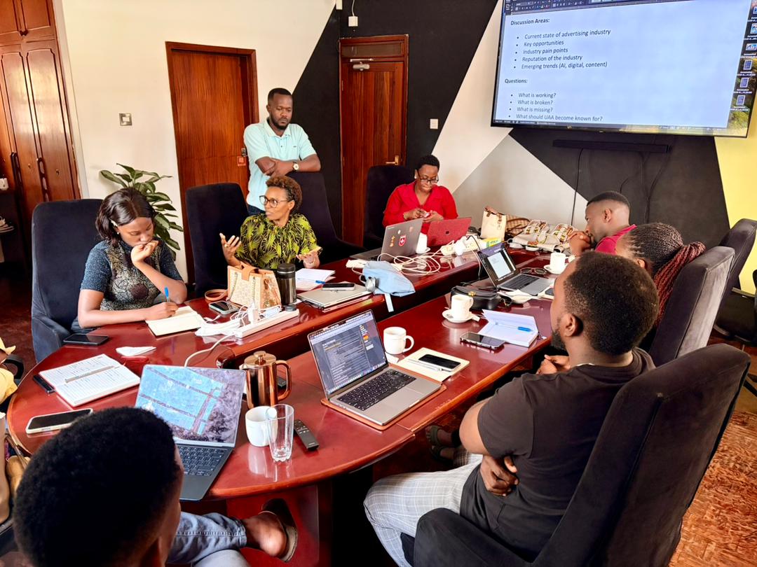 UAA_Uganda's tweet photo. And so, it begins.

The new @UAA_Uganda  EXCO officially kicked off its first strategy session, setting the tone for the next two years of bold thinking, fresh ideas, and industry impact.

Exciting times ahead for Uganda’s creative industry. 🚀

#UAA #Advertising #Leadership https://t.co/iAbVAlcWsw