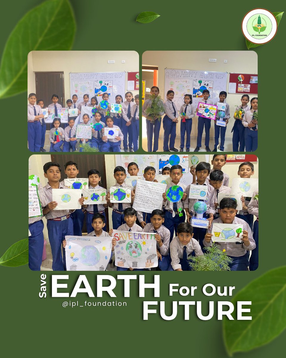 IcroIpl's tweet photo. Young minds, greener futures 🌱🌍

Students of Udbhav Shiksha Niketan School, Sakhoti Tanda participated in plantation and environmental awareness activities, taking small but meaningful steps towards a sustainable tomorrow. 💚

#SaveEarth #environmentalawareness #iplfoundation https://t.co/WHE7pVt53y