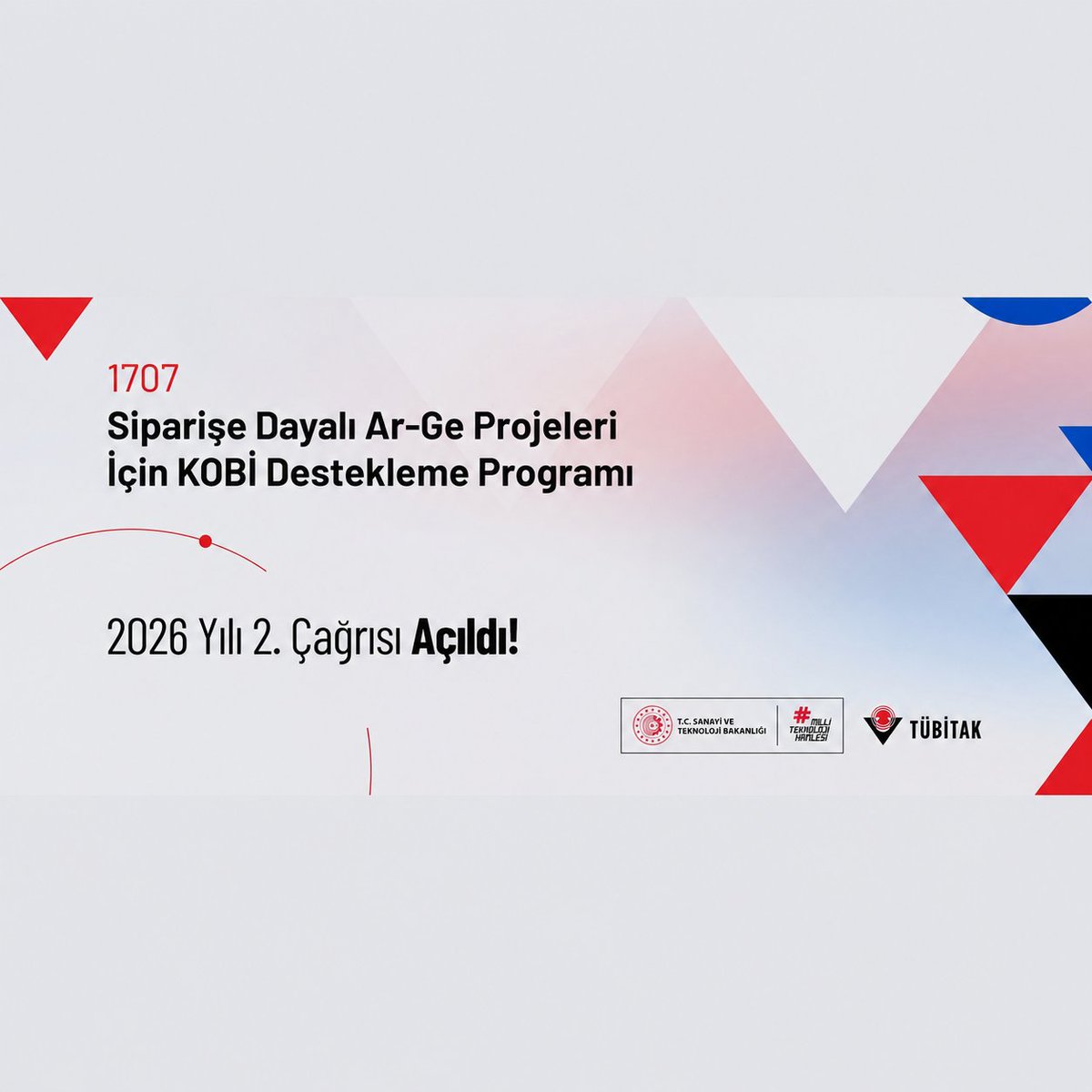 ttosdu's tweet photo. TÜBİTAK TEYDEB tarafından yürütülen “1707 Siparişe Dayalı Ar-Ge Projeleri için KOBİ Destekleme Çağrısı” kapsamında 2026 yılı 2. çağrı dönemi başvuruları alınmaya başlamıştır.

🗓 Son Başvuru: 17 Temmuz 2026

@sd_universitesi @profsaltan @serdalterzi 

#SDÜ #SDÜTTO #TÜBİTAK https://t.co/7veVBstbzl