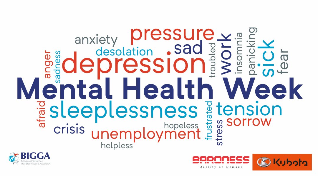BIGGALtd's tweet photo. It's Mental Health Week.

At BIGGA, your personal well being is incredibly important to us, and that's why we (alongside @BaronessUK and @KubotaUK) are investing in opportunities for greenkeepers to support each other when times get tough. 

Our continuing mission to improve working conditions for golf greenkeepers and sports turf professionals will create a healthier, more positive working environment. To support this goal, BIGGA is training a network of Mental Health First Aiders across the UK, with the support of Baroness and Kubota.

Click the link for more information about our commitment to mental health: https://t.co/3mgAt4GY3M

#MentalHealthWeek #Greenkeepers #MentalHealthSupport #MentalHealthFirstAid #WorkplaceWellbeing