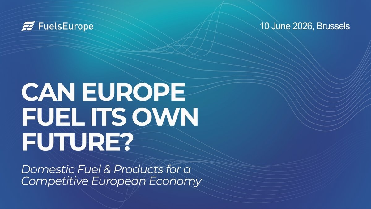 FuelsEurope's tweet photo. Can Europe fuel its own future?

Join policymakers and industry leaders on 10 June at Concert Noble in Brussels for the #FuelsEuropeConference.

⏳Only 3 weeks left to register! Secure your spot by 1 June.
👉 https://t.co/XFTE2J2ORC https://t.co/FOCTubwwpt