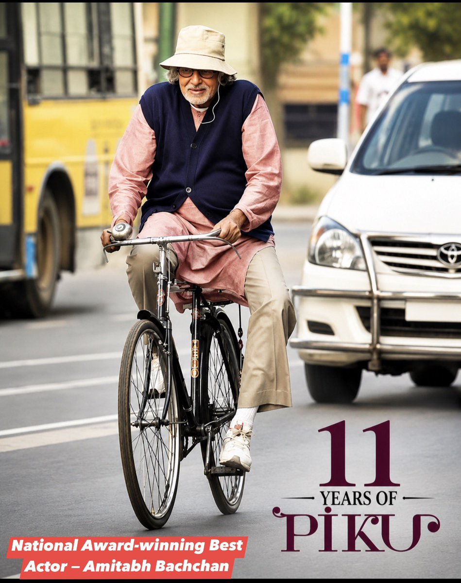 MOUSUMI_EF's tweet photo. 11 years of Piku ๐
A beautiful journey of love, laughter, emotions and family bonds.
The magic of Amitabh Bachchan, Deepika Padukone & Irrfan Khan still lives in our hearts. โจ๐ฌ
One of the finest slice-of-life films in Indian cinema.
#11YearsOfPiku
@SrBachchan โค๏ธ https://t.co/WXdAmXkLHT