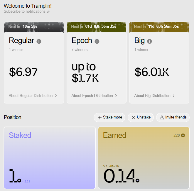 maivan120's tweet photo. Stake 1 SOL - at $83 and receive 0.14 (received) Sol interest - 386% APR. 
and now has SOL - priced at $95
You have $SOL left, you should stake it with @Tramplin_io
Please don't waste it!!! https://t.co/12U1znKuHB