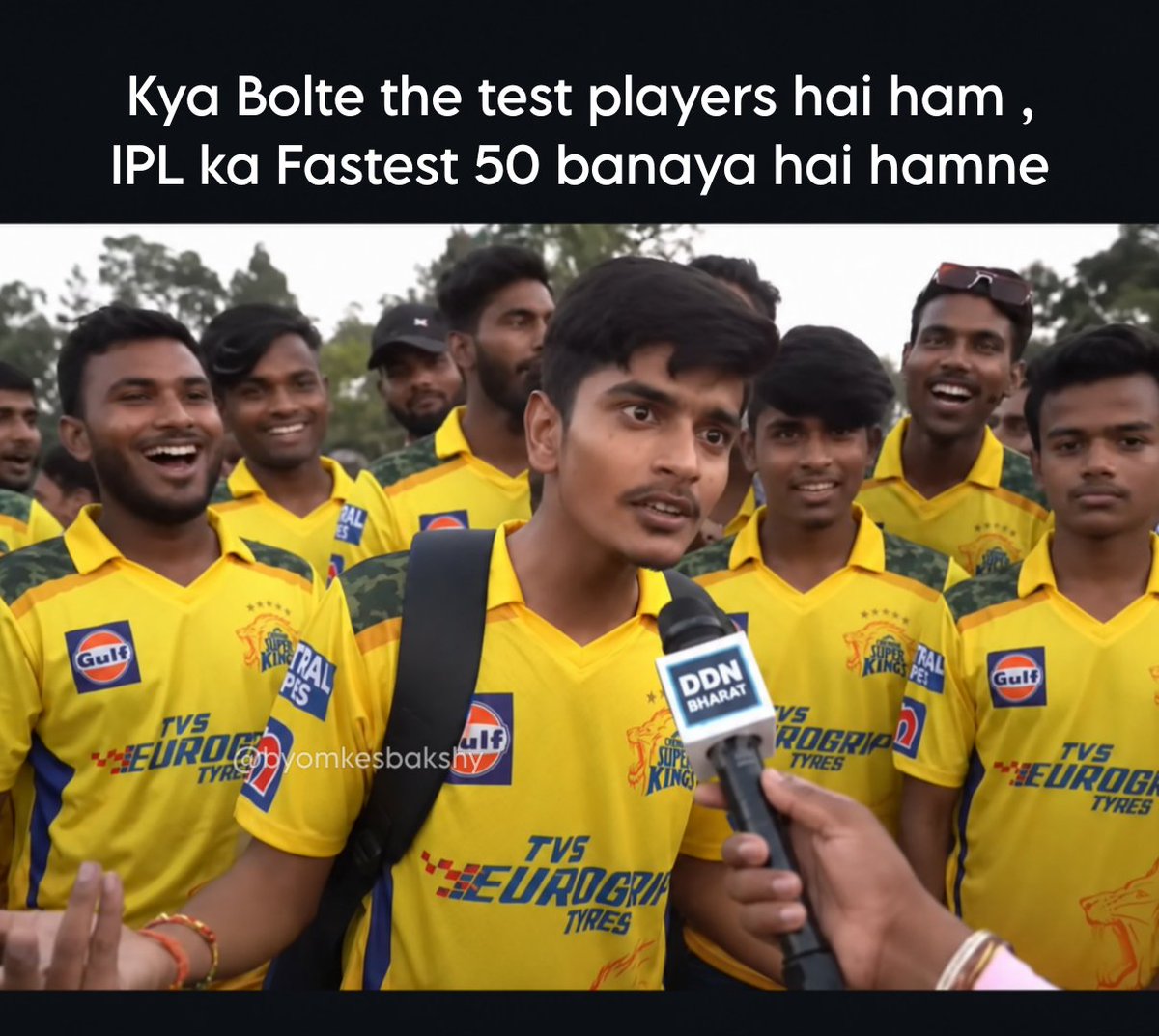 Param_B57's tweet photo. aaj hum kehte hain tu kya hai be ... 🫵🏻
#IPL #ipl2026 #TATAIPL #tataipl2026 #iplt20 #iplseason #iplschedule #iplmatch #iplupdates #iplhighlights #cskvslsg #CSK #lsgvscsk #ChennaiSuperKings #cskfans #cskforever #UrvilPatel #Urvil https://t.co/nbJB6EbTvs