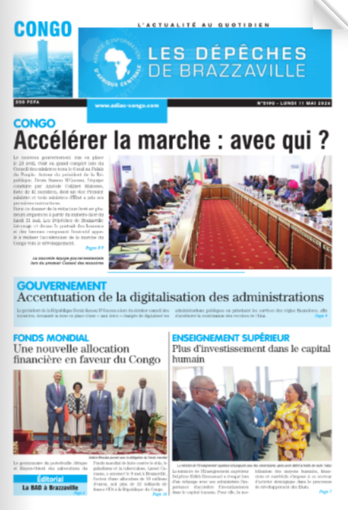 AdiacCongo's tweet photo. Votre édition du lundi 11 mai est à lire: https://t.co/uVfvqHz2G0 https://t.co/TO7KQbVh4t