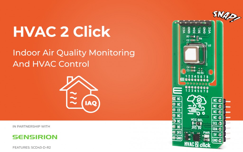 mikroel's tweet photo. 🌿 Improve indoor air quality with real-time CO₂ monitoring. Get HVAC 2 Click now. @sensirion 

https://t.co/bGaQMaQSHj https://t.co/0YVxuTXntF