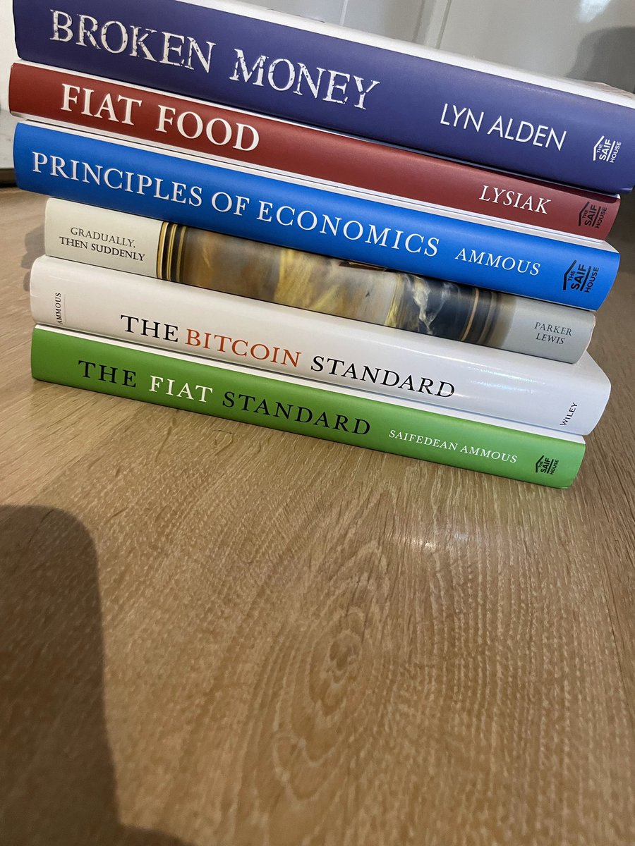12 years of school. 4/+ years of university. 
Then 6 Bitcoin books undo everything.