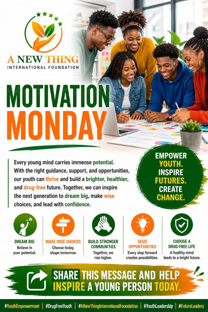 Ant_worldwide's tweet photo. Every young person deserves the chance to dream big, grow with confidence, and build a brighter future. 
embrace purpose, and choose a drug-free life filled with possibilities.

Let’s inspire the next generation to lead and thrive every day.

#YouthEmpowerment 
#DrugFreeYouth https://t.co/kDjutPkS1i