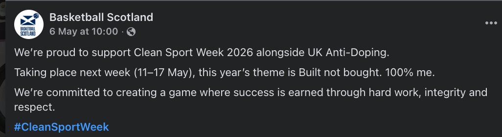 cleans_letsrun's tweet photo. It's UKAD Clean Sport Week!
It's the time of year when UK sports federations lightly reskin content sent to them by UKAD, hoping that nobody notices.
#doYourBit https://t.co/1WnjOusJAa
