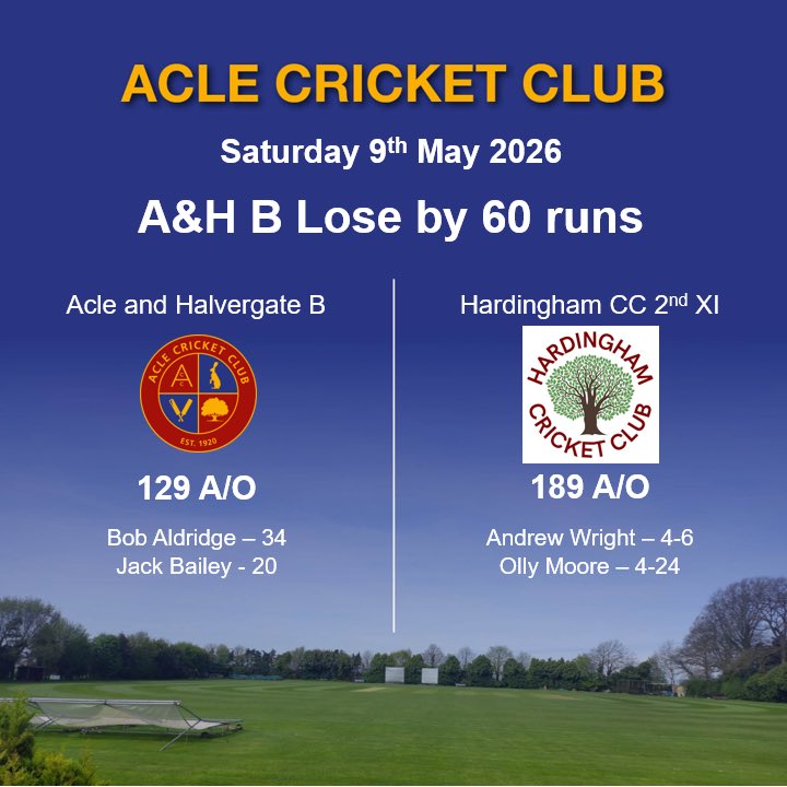 Acle & Halvergate Cricket Club tweet media