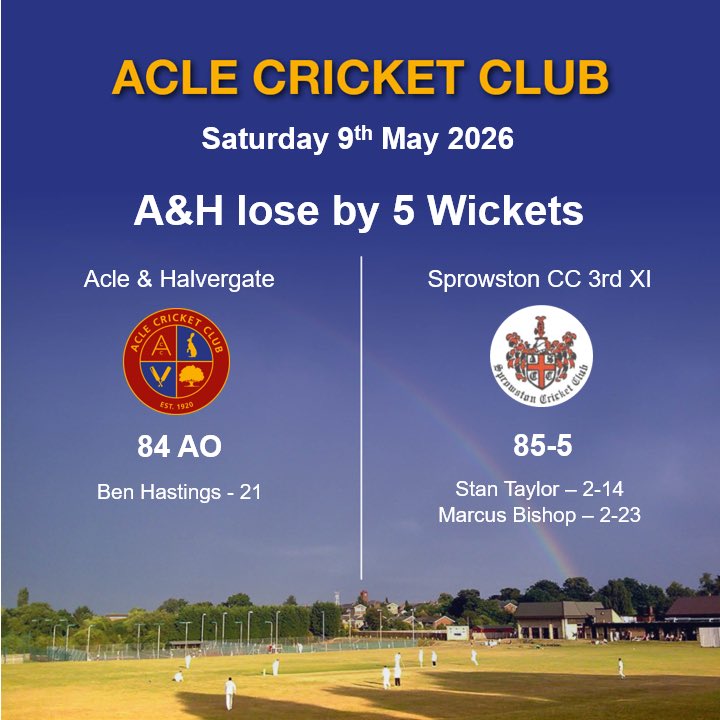 Acle & Halvergate Cricket Club tweet media