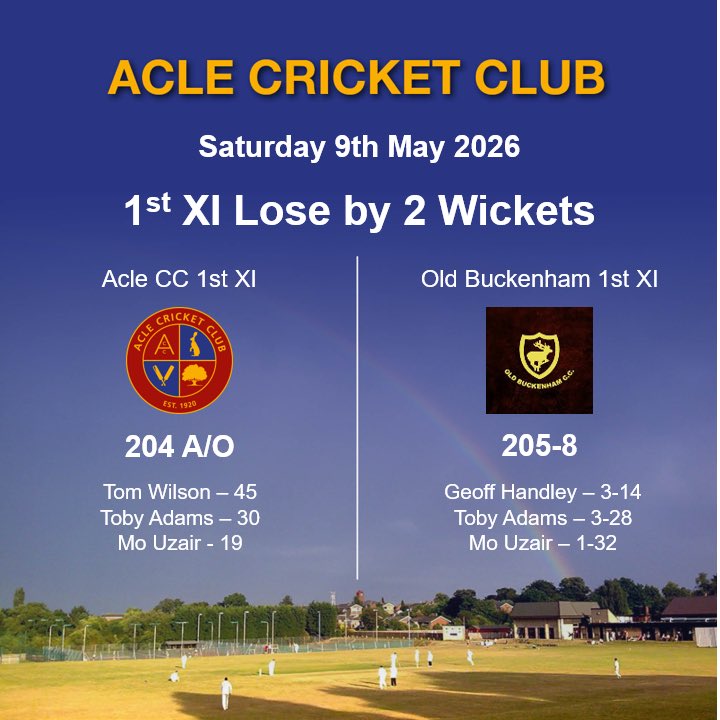 Acle & Halvergate Cricket Club tweet media