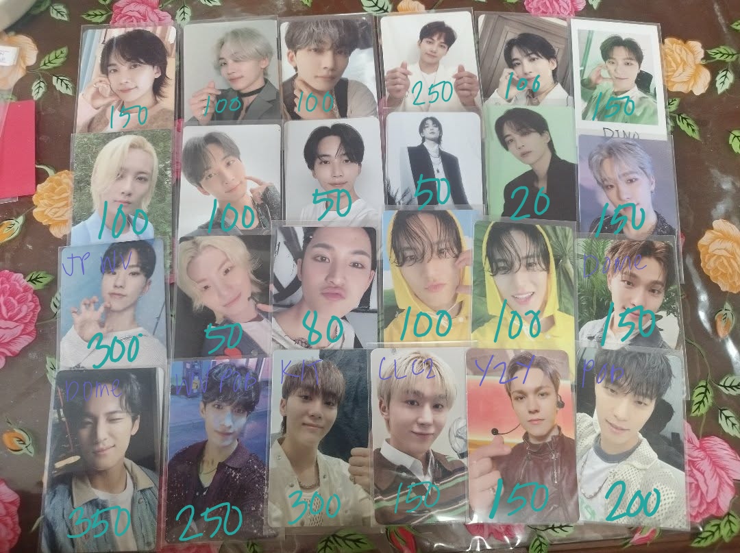 wonwonchann's tweet photo. wts lfb

Seventeen Assorted PC Set 
(with POB, Dome, Kit, and CLCZ) 

Can nego if taking whole set

— all onhand &amp; ready to ship
— free pf &amp; sf for set taker
— mint condi https://t.co/zYeIBUQ2Uo