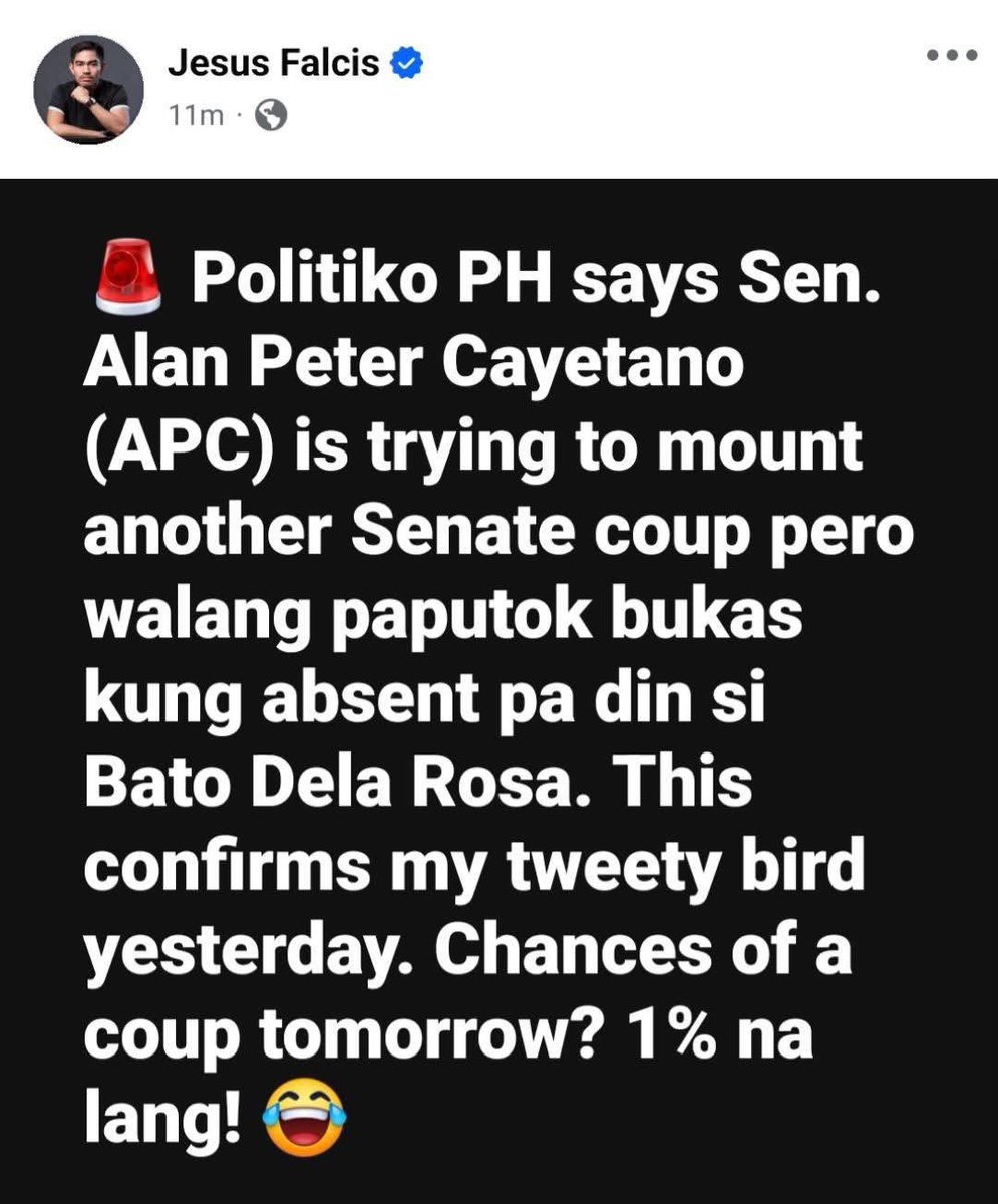 xi_mr5's tweet photo. Namoka! @jesusfalcis 😂😂😂 yung CREDIBILITY mo parang mukha mo😂 https://t.co/RX2mpYw3qg