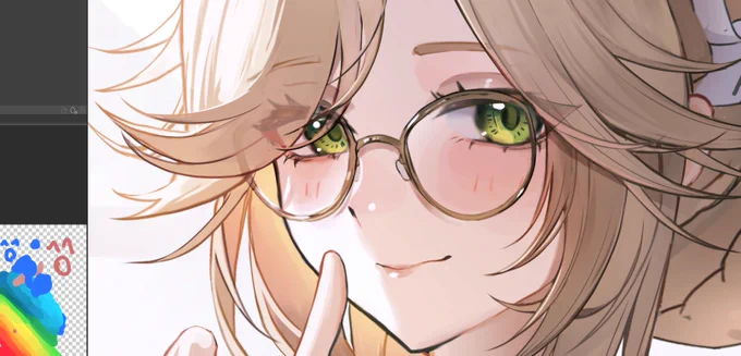 最近は瞳のフチをちょいぼかしするのにハマってる