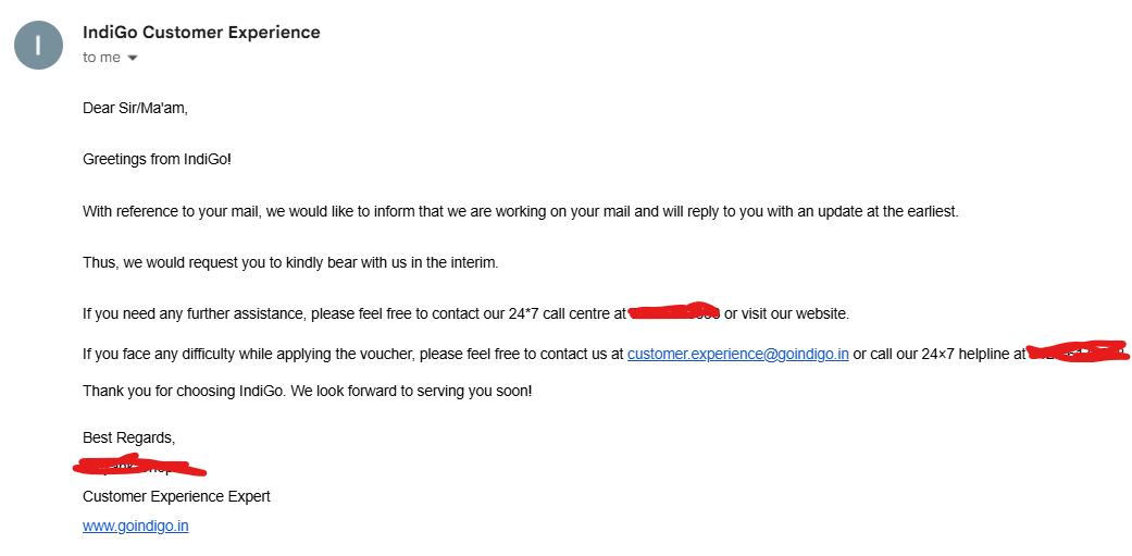 ZayneC's tweet photo. Hello @IndiGo6E would like to know more prolonged pending #compensation from your end as the mails are being ignored by #CustomerExperience Team  #CustomerService
@jagograhakjago #Indigo6E #CancelledFlights #CustomerService #CanaraBank #NationalTechnologyDay #PMModi #Gold #Fail https://t.co/9PiJwxd4oE