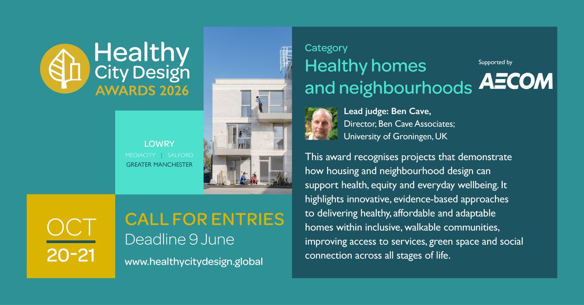 Healthy City Design 2026 International Congress tweet media