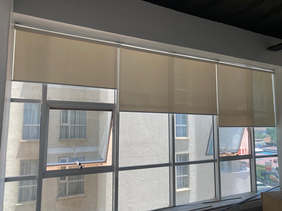 WindowPlusEA's tweet photo. Tired of those boring curtains? Try our stylish sunscreen blinds today! Call us today #SwitchToBlinds #OfficeRefresh https://t.co/MsDsyVur3x