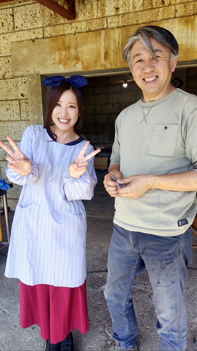 藍百姓 #藍松 #松由拓大 さんの工房で #藍染 今回はストール(前回のに