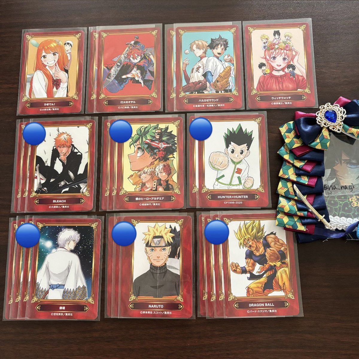 na_nagi_yu's tweet photo. 𓊆譲渡𓊇
ジャンプフェア 2026 アニメイト
特典 カード

譲：画像のもの

求：50円/枚➕送料

🔵は同数抱き合わせしていただける方優先
無印は単体譲渡可

検索からでもお気軽にお声掛けください📮 https://t.co/POdPiHFUrc