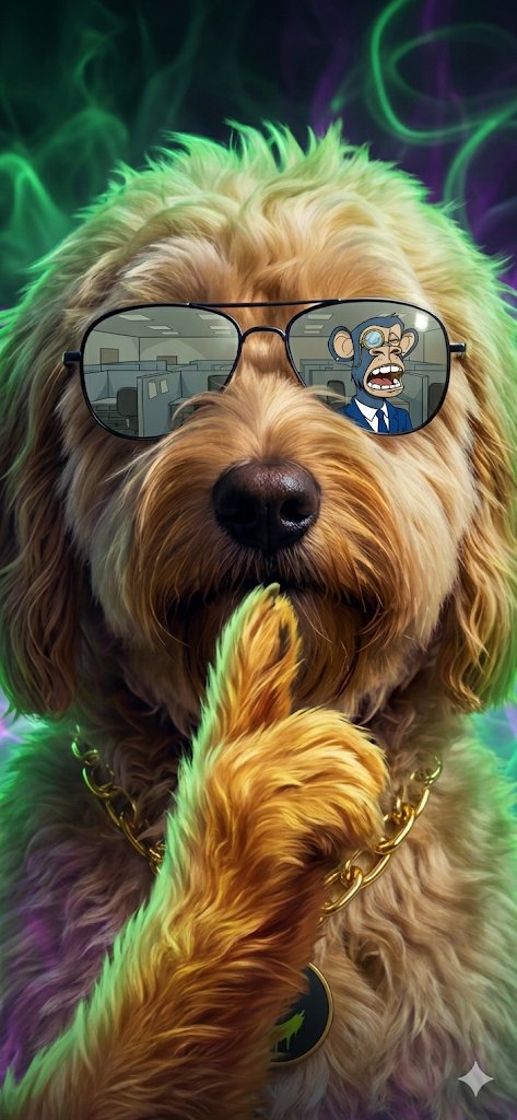 Bhadjoell's tweet photo. Suit: "This is market manipulation!" Lord C: holds up one paw "It's called market enhancement. Through chaos." #CHAOSOL https://t.co/IvZtvmyZ9F