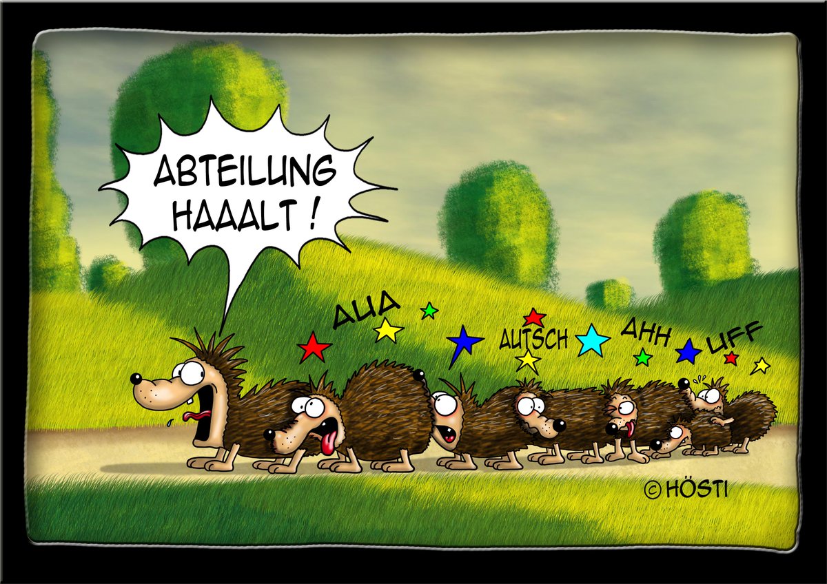 Hsti85933016's tweet photo. Moin zusammen ...
"Höstis Itschi Igel" und seine Kumpels läuten die neue Woche ein. Mögen sie euch fröhlich durch diese begleiten und Spaß bereiten.
#hösticartoons #justforfun #spaß #lebensfreude #cartoonnetwork #lachenmachtglücklich #ichliebedasleben #spass #humor #igel https://t.co/thw3p1QPcY