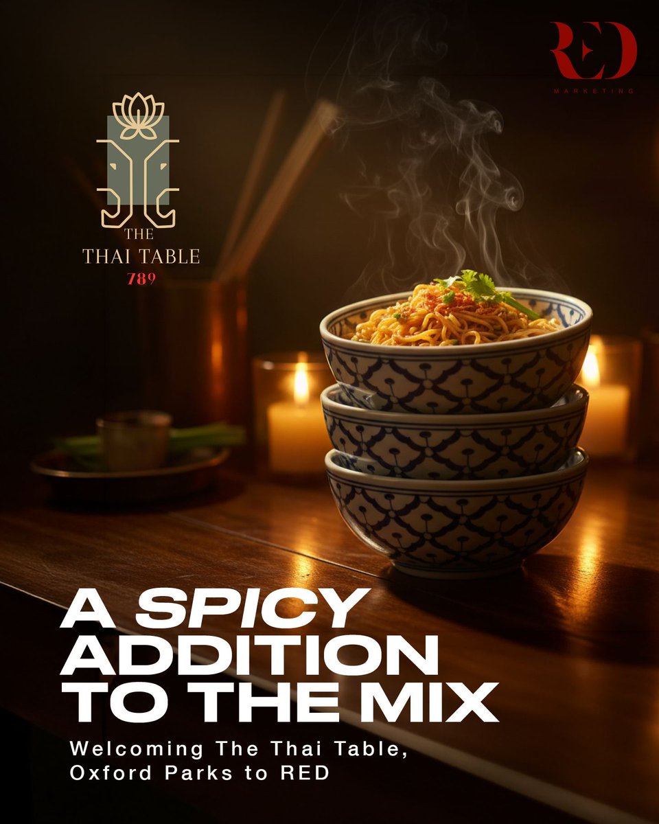DanielCalbacho's tweet photo. Spice level: brand new and already on the map 🌶️

The Thai Table 789 has landed at Oxford Parks, Rosebank.

Behind the scenes: we’ve been deep in the build. Brand identity, tone of voice, photography and food styling and a website developed to guide users from menu to booking. https://t.co/KGCZxgWQ9f