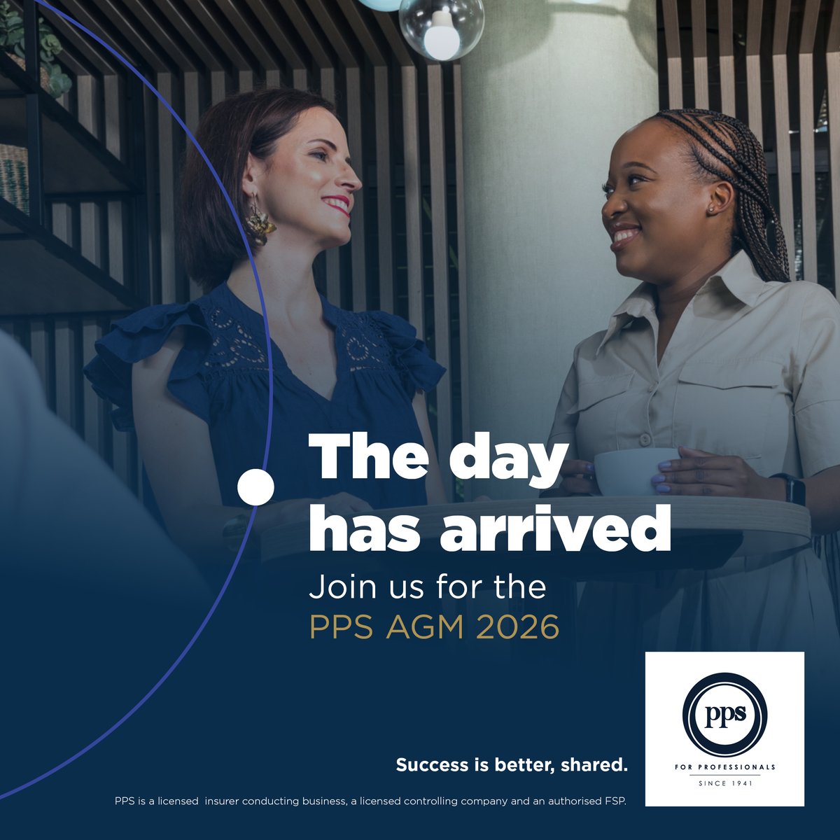 PPS_SA's tweet photo. Join us virtually for the PPS AGM today, Monday, 11 May at 18:00.

Electronic voting opens at 15:00.

Find all meeting details, documents and candidate CVs here: https://t.co/0zbbXpSLPr

#PPSAGM2026 #VirtualAGM #PPSCommunity

PPS LifeIns,CtlCo&amp;authFSP. https://t.co/ZWwjR23pFo