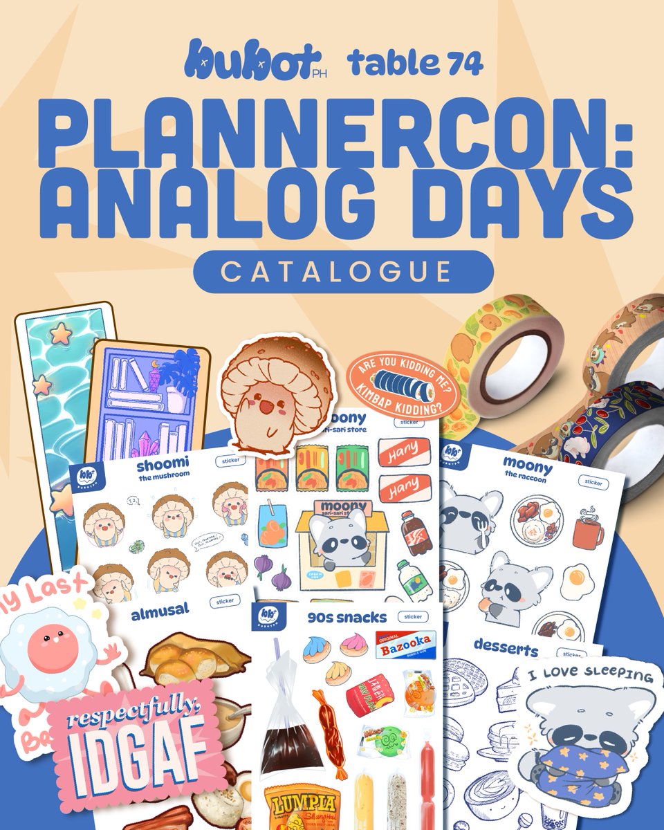bubotph | PlannerCon Table 74 Day 1 tweet media