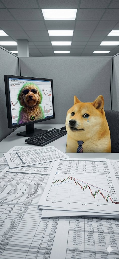Bhadjoell's tweet photo. Then there's 'Responsible Investo-Pup.' He's diversified into 48 indices. He has an ulcer. The Chaos Lord finds this concept... distasteful. #CHAOSOL https://t.co/QQlAQWQhKl