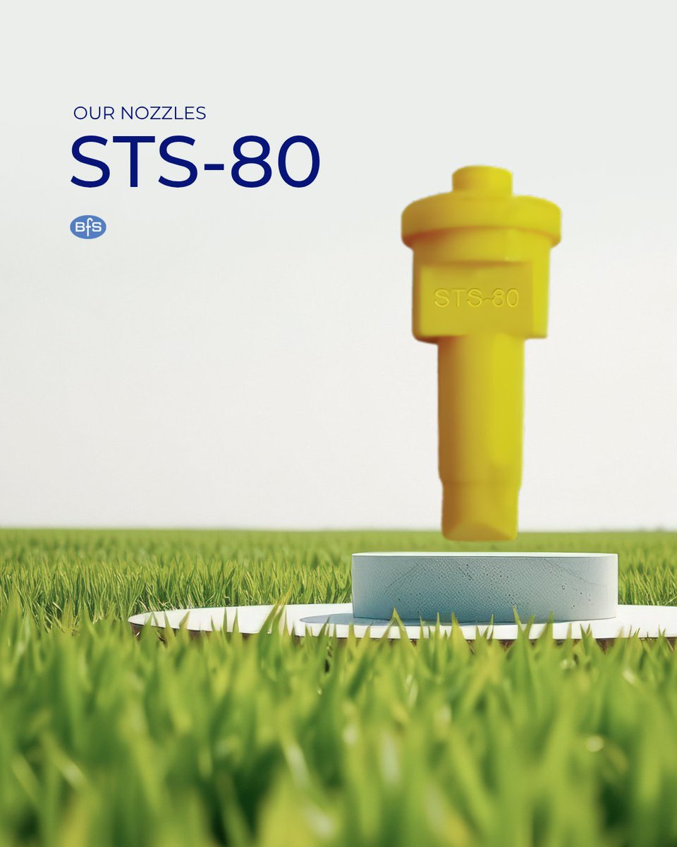 airbubblejet's tweet photo. The STS-80 narrow angle nozzle is designed to deliver a more controlled 80° spray pattern, making it ideal for modern boom setups with tighter nozzle spacing, helping you achieve:

✔ Improved spray uniformity
 ✔ Reduced drift
 ✔ Better performance in variable field conditions https://t.co/zHX1aU4Kj2