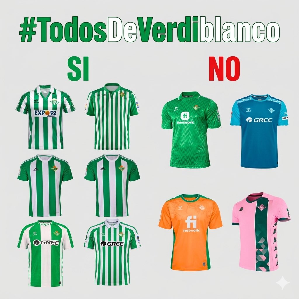 A ver si así le queda claro a la gente #TodosDeVerdiblanco