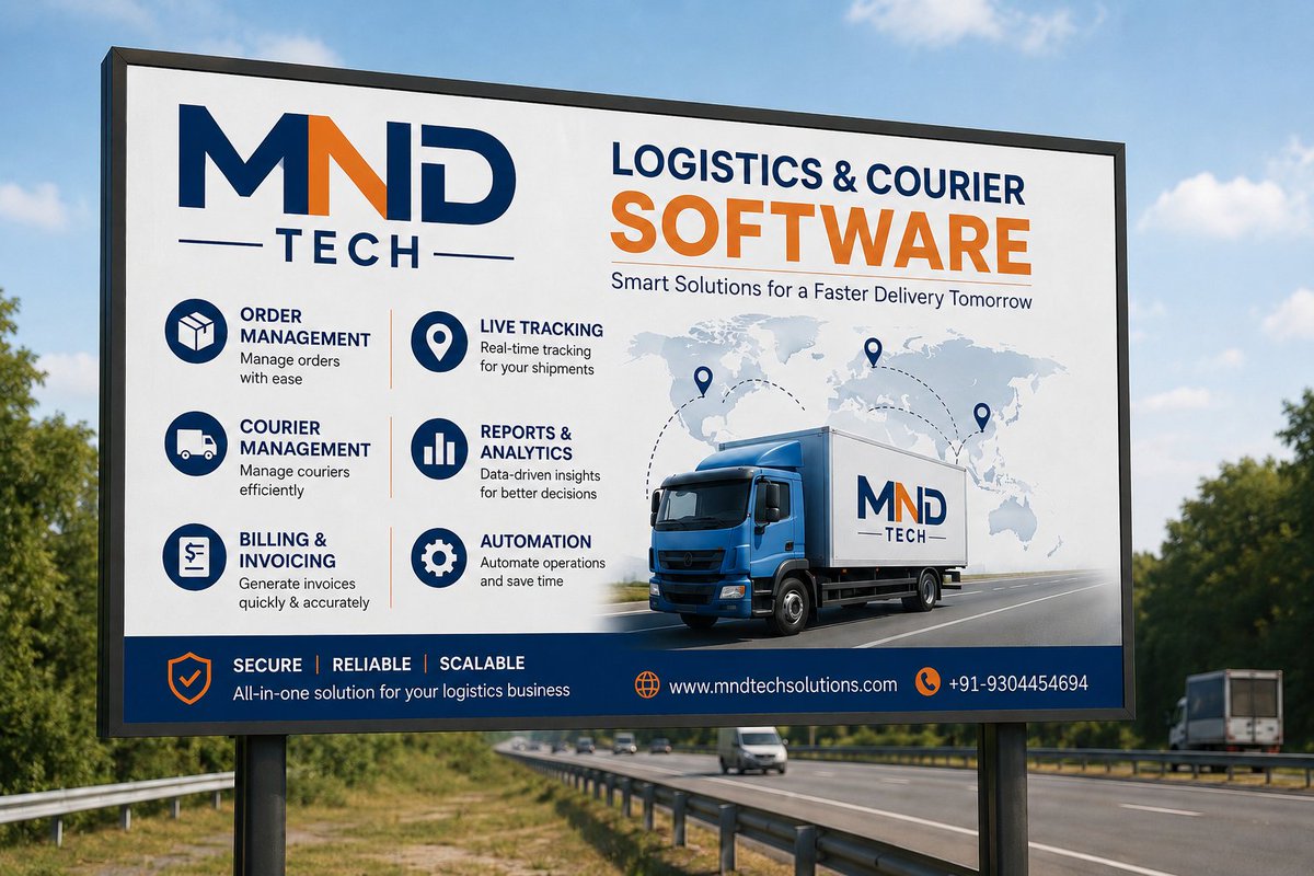 mnd_tech's tweet photo. #logisticessoftwares 
for your logistices softwares contact us What'App +91-9304454694

From live tracking to billing automation — MND TECH helps logistics companies work faster, smarter, and more efficiently.

#LogisticsSoftware #CourierSoftware #MNDTECH #SupplyChain #Tracking https://t.co/Js5IDpcohw