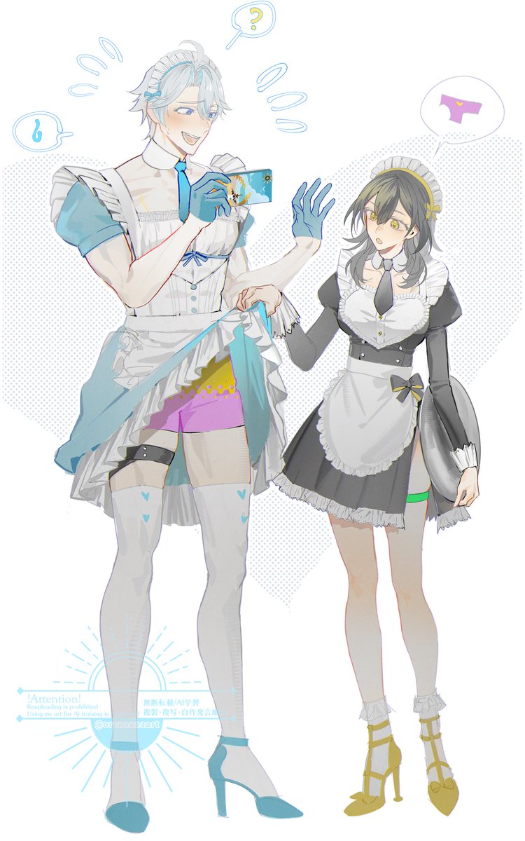 orcaaaaaart's tweet photo. ⚠️女装注意⚠️

メイドの日　遅刻 https://t.co/ZH6KYG4WaZ