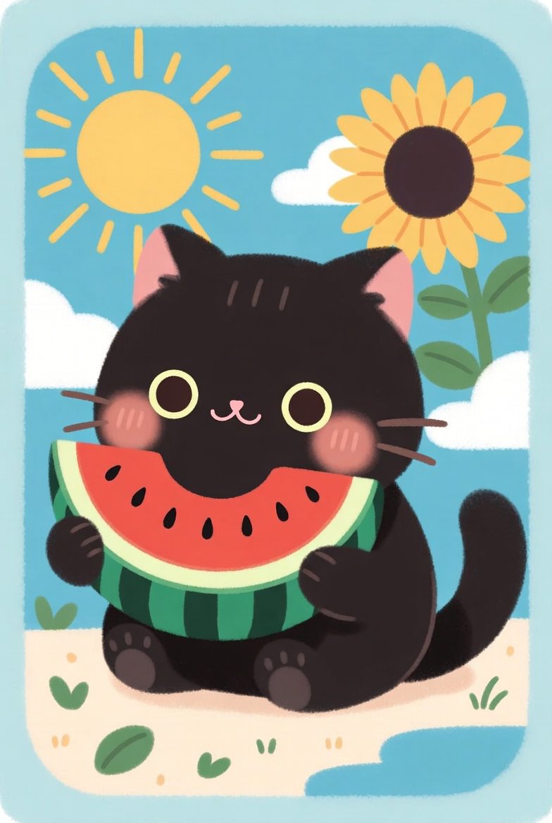 スイカ🍉が食べたい🐈‍⬛🌻