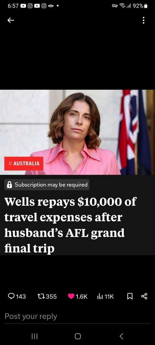 mark16pg's tweet photo. This is Minister for Rorts.

She is a thief 

She charged taxpayers $3,682 to attend a friend's birthday  party.

She lied about a meeting.

Albanese loves her behaviour. https://t.co/8D8qkuorM6