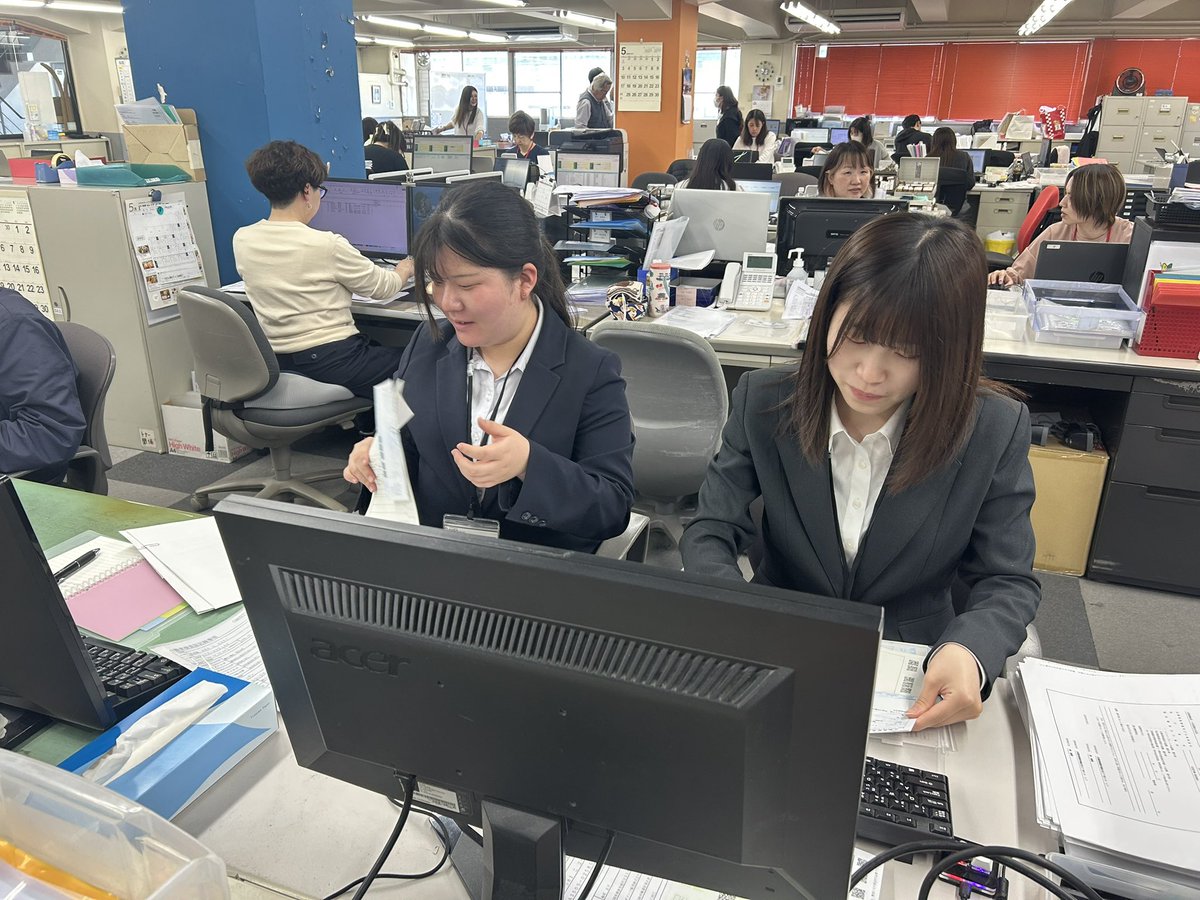 Aria1949's tweet photo. 業務体験！

新入社員研修の一環で、配属先予定の部署に業務体験に行っていただきました！
何部署もあるので、まだまだ実施予定です！

実際にどんな仕事をするか、少しでも感じていただけたらと思います😊 https://t.co/SofDL4DBSc