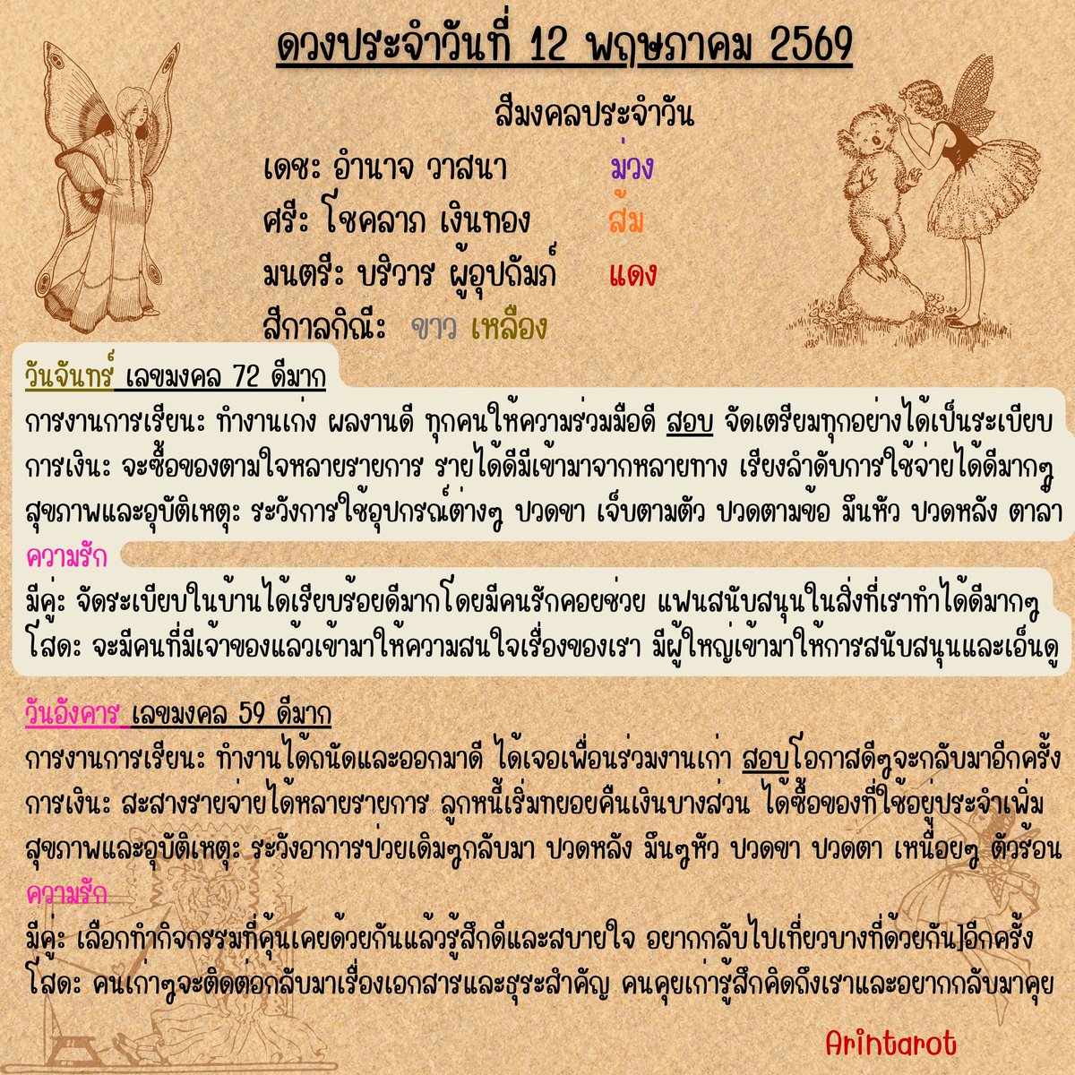 อรินทร์ ไพ่ยิปซี tweet media