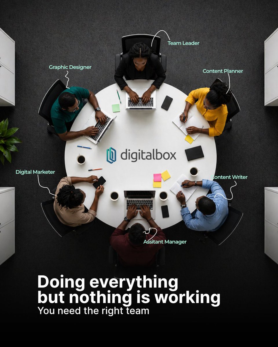wearedigitalbox's tweet photo. Doing everything at once can slow a brand down.
Growth happens when strategy, content, ads, and branding work together with the right team behind them.

#digitalmarketing #branding #digitalbox https://t.co/jC73226TjS