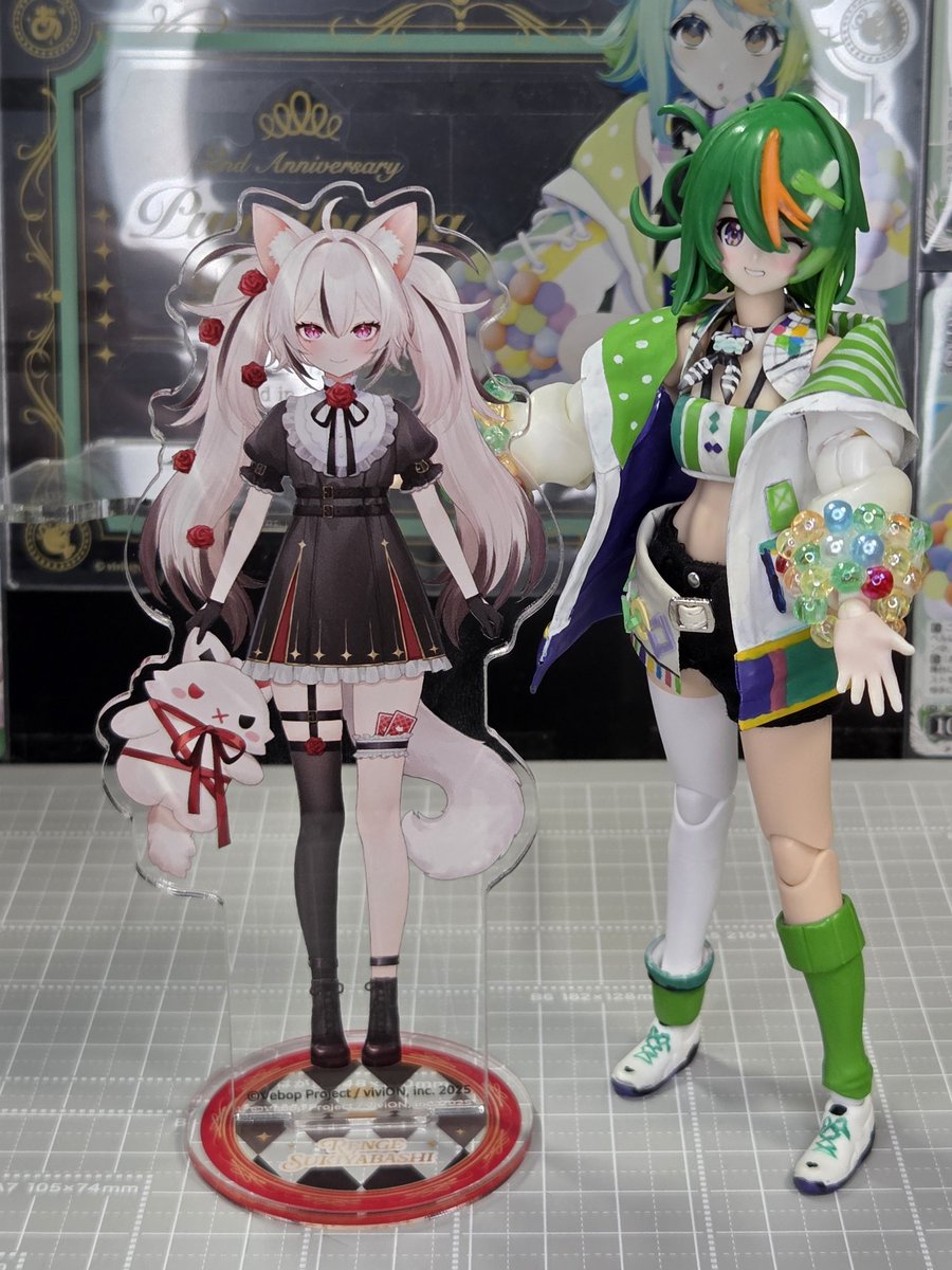 れんげちゃんの新衣装アクスタ着弾！ またこの二人のコラボが見たい